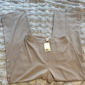 H&M Women's Cream Wide Leg Pants